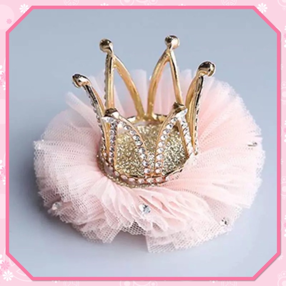 👑NEW👑Princess Lace & Rhinestone Tiaras 👑 - Picture 2 of 4